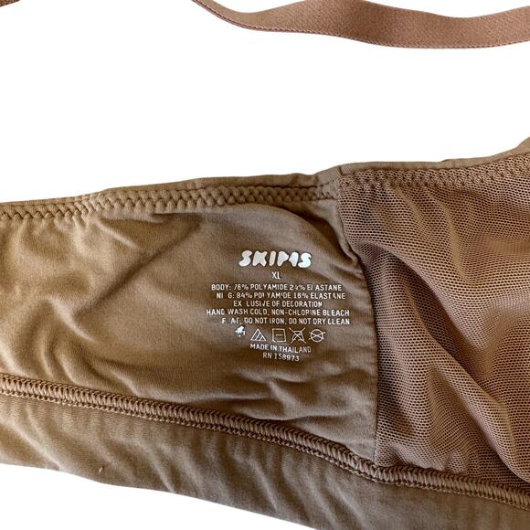 SKIMS Fits Everybody Triangle Bralette Women's Size XL Beige - Picture 5 of 5